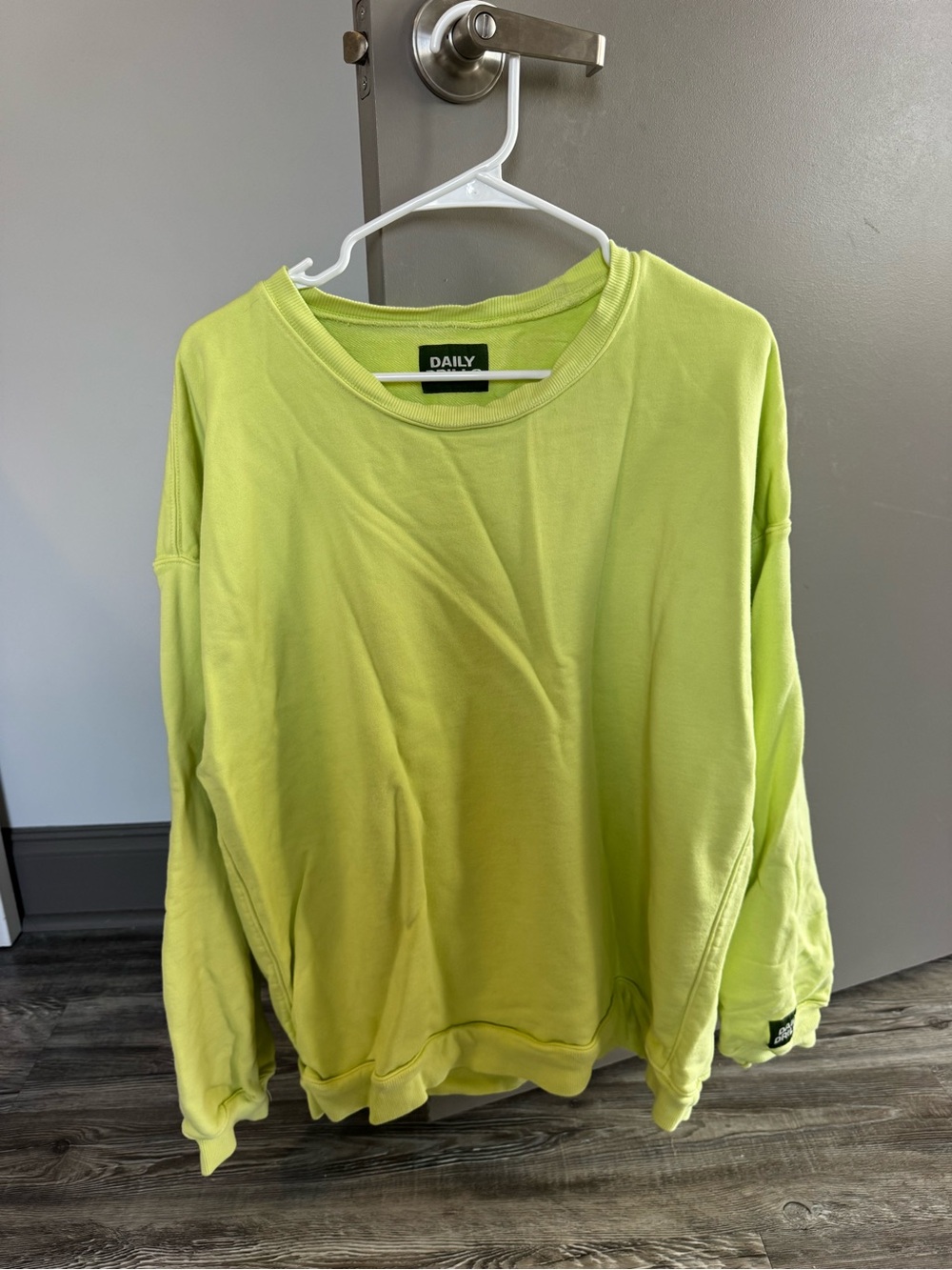 Daily Drills Crewneck Sweatshirt in Lime Green